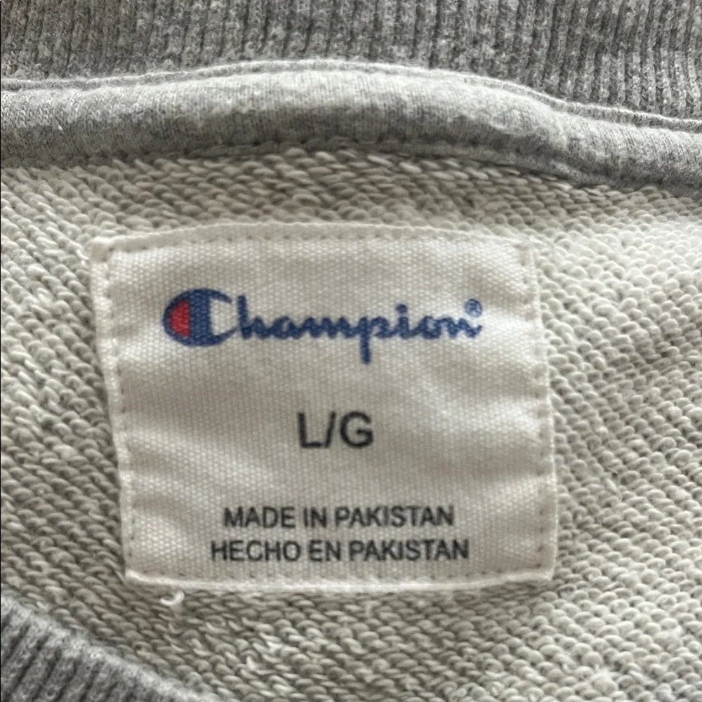 Champion Men's Heather Gray Crewneck Sweater